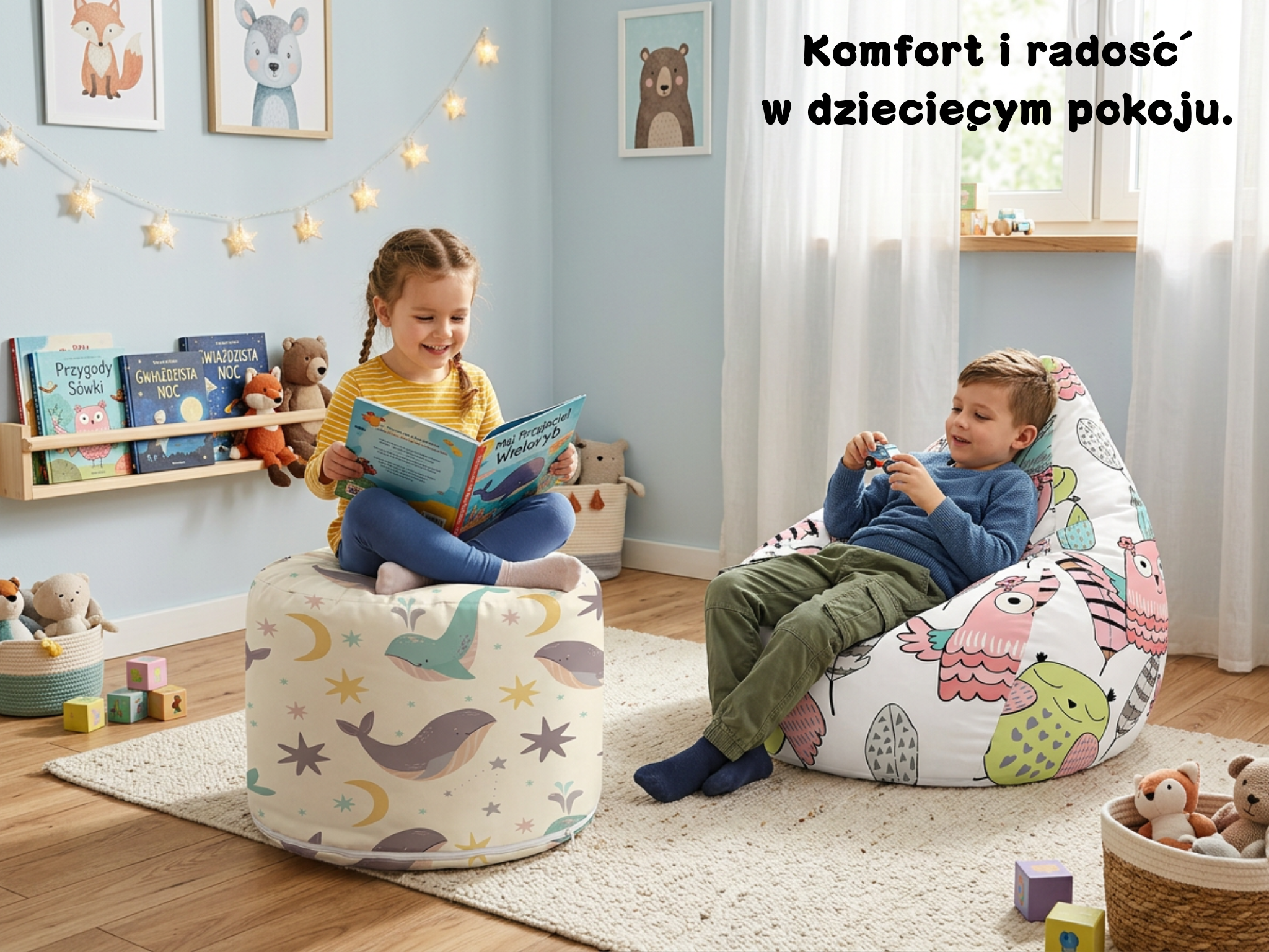Pufy reklamowe dziecięce